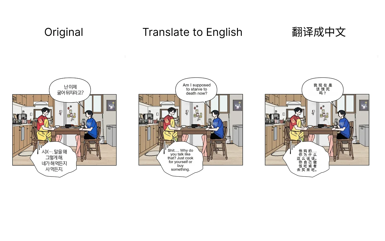 translation result showcase