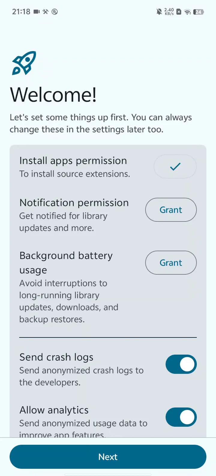 Mihon permission request
